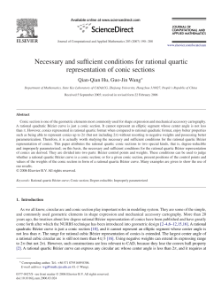 Necessary and sufficient conditions for rational quartic