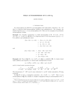 Field automorphisms of R and Q p
