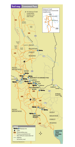 Trail map Crowsnest Pass
