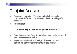 Conjoint Analysis