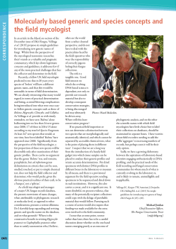 Molecularly based generic and species concepts and