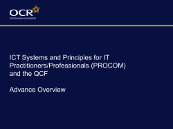 IT systems and principles advance overview