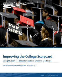 Improving the College Scorecard