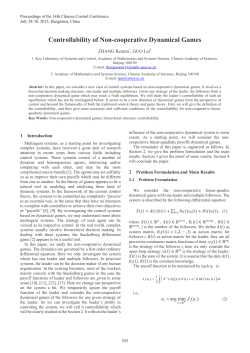 Controllability of Non-cooperative Dynamical Games