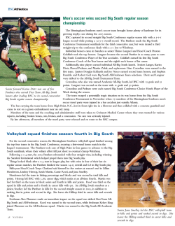 Men`s soccer wins second Big South regular season championship