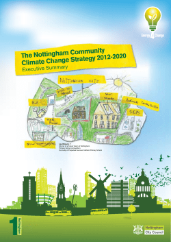 The Nottingham Community Climate Change Strategy 2012-2020