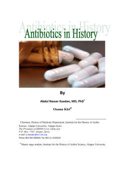 Chapter Two: antibiotics in Arab history 6