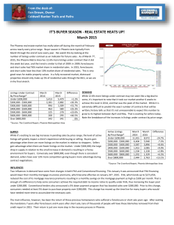 IT`S BUYER SEASON - REAL ESTATE HEATS