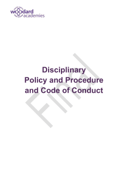 (WAT) Disciplinary Policy