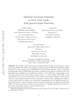 Optimal execution strategies in limit order books with general shape