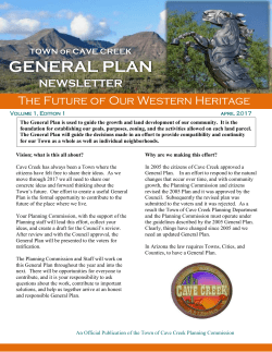 Newsletter - Town of Cave Creek