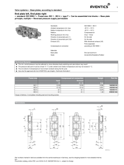 End plate left, End plate right
