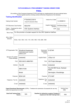 fats schedule 2 procurement tasking order form