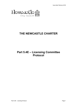 Licensing Committee - Newcastle City Council