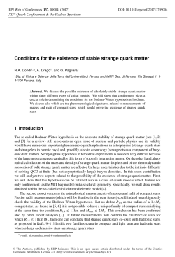 Conditions for the existence of stable strange quark matter