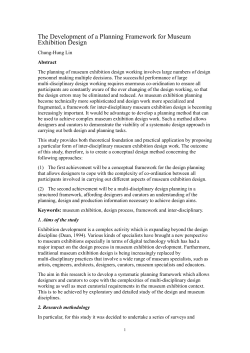 The development of a framework for inter