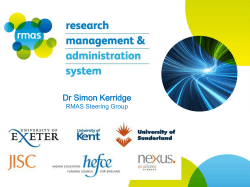 Management of the Framework RMAS Integration