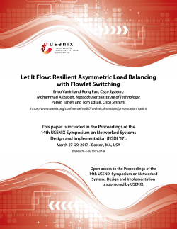 Let It Flow: Resilient Asymmetric Load