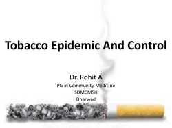 Tobacco and public health