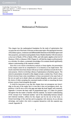 A First Course in Optimization Th - Beck-Shop