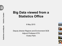 Geostatistik och registerdata i FoI