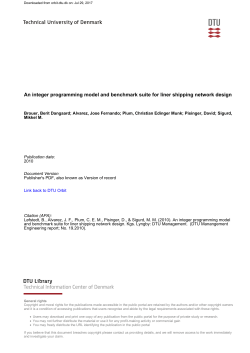 An integer programming model and benchmark suite for