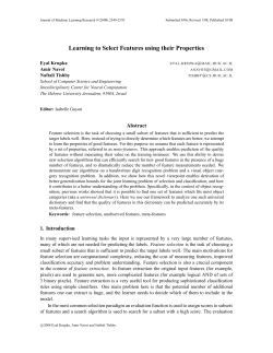 Learning to Select Features using their Properties