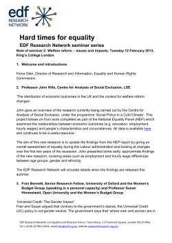 Hard times for equality