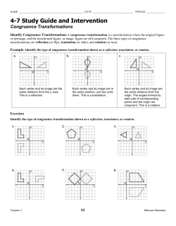 Congruence Transformations
