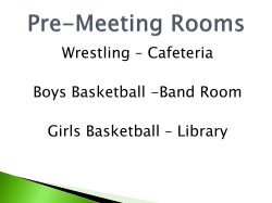 Belgrade Winter Parent Meeting