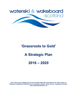 Strategic Plan - Waterski Scotland