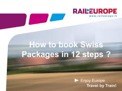 How to book a Swiss Package?