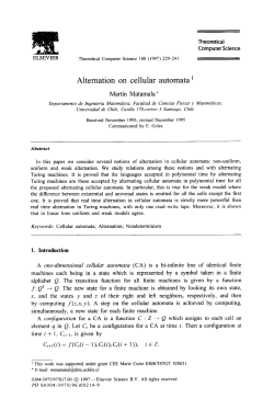 Alternation on cellular automata