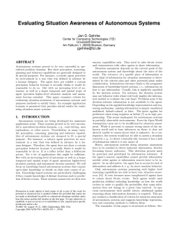 Evaluating Situation Awareness of Autonomous Systems