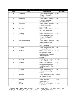 Grade K-1 Explicit Instruction Personal Narrative Writing Unit