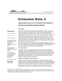Extension Note 1 - Bulkley Valley Research Centre