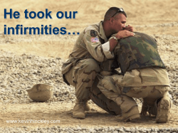 He took our infirmities&hellip;