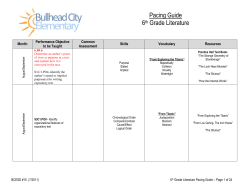 Pacing Guide - Colorado River Schools