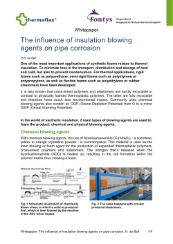 The influence of insulation blowing agents on pipe