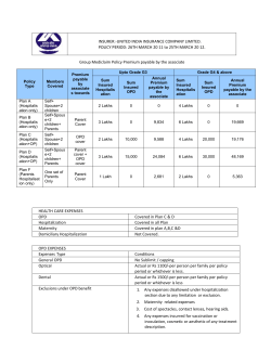 UNITED INDIA INSURANCE COMPANY LIMITED. POLICY PERIOD