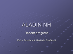 ALADIN NH Recent progress