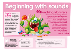 Beginning with sounds