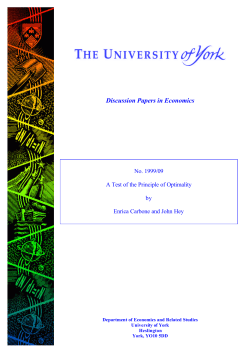Discussion Papers in Economics