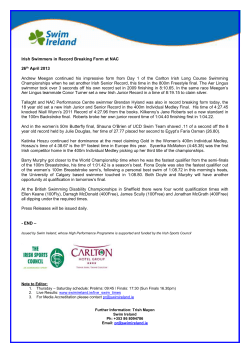 NCSA All-Star Team Set to Race in Dublin