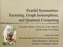 Factoring, Graph Isomorphism, and Quantum