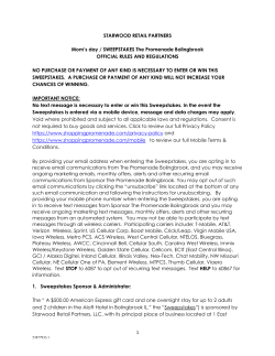 official rules - The Promenade Bolingbrook