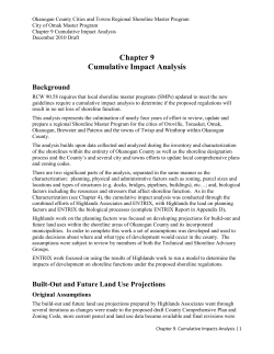 Built-Out and Future Land Use Projections Original
