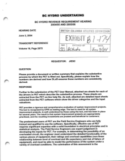 bc hydro undertaking - the British Columbia Utilities Commission