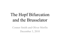 The Hopf Bifurcation and the Brusselator
