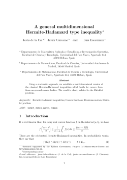 A general multidimensional Hermite